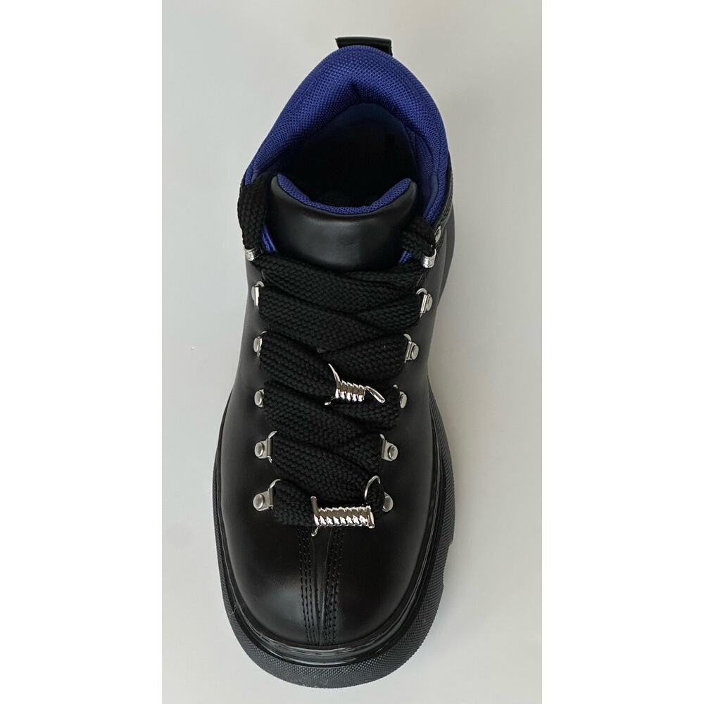 Burberry Black Leather Ankle Trek Boots 9 US (42 Eu) 8074564 IT NIB $1190 - Picture 5 of 14